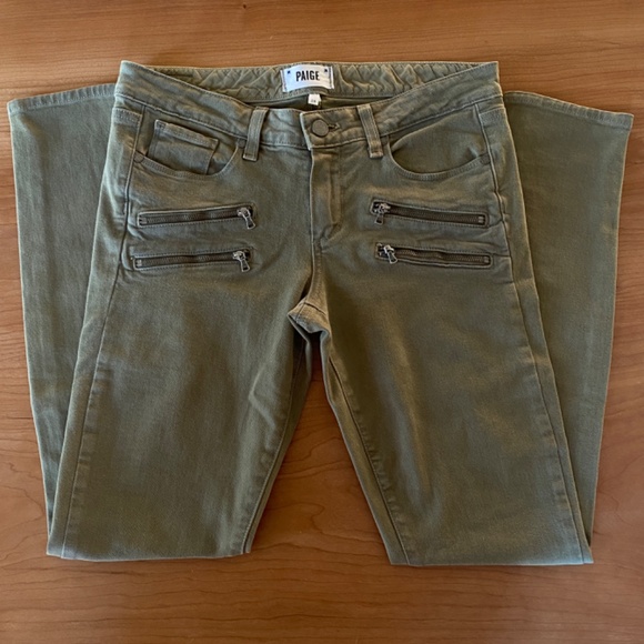 Paige Edgemont Skinny Jeans in Fatigue Green (Size 28) - Picture 4 of 8